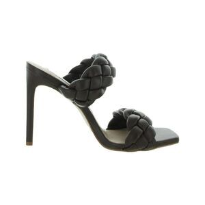 Steve Madden Kenley Women's Vegan Leather Braided Slip On Mule Heeled Sandals